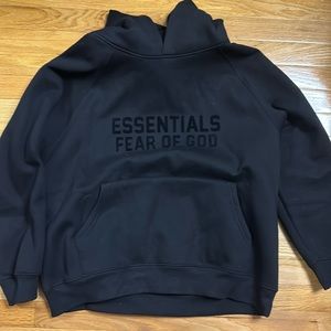 Black Essentials Hoodie